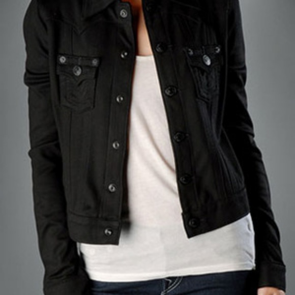 Women's Stretch Ponte Jimmy Jacket byTrue Religion - Picture 1 of 5